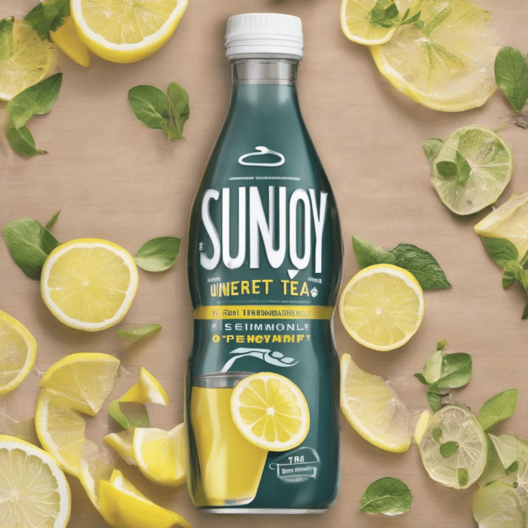 Sunjoy® (1/2 Unsweet Tea, 1/2 Diet Lemonade): The Ultimate Guilt-Free Refreshment