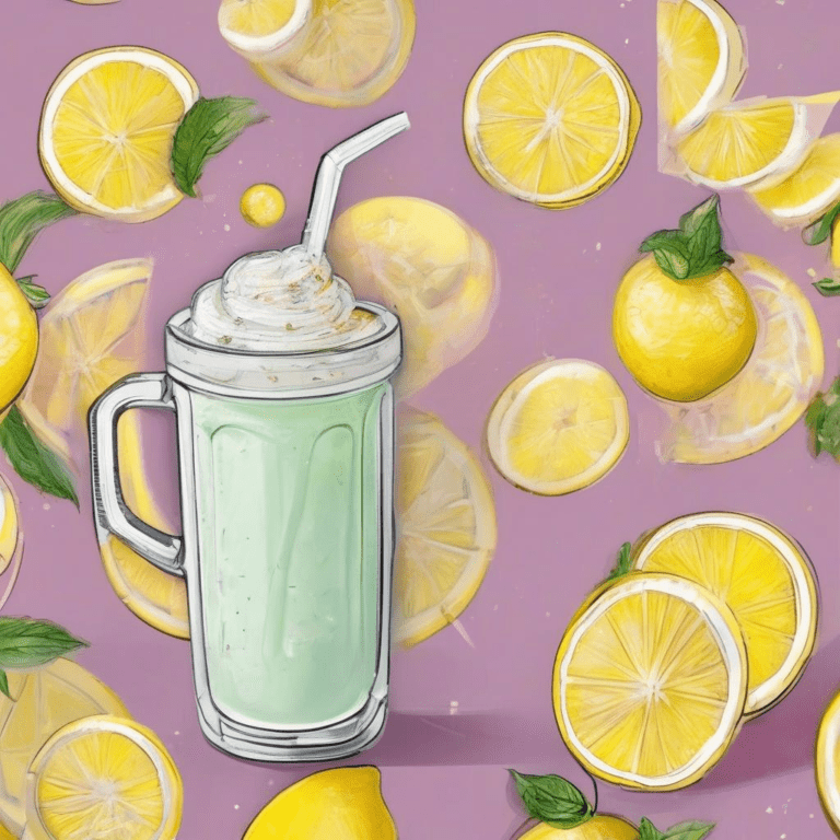 Frosted Lemonade: Perfect Sweet and Tart Combination