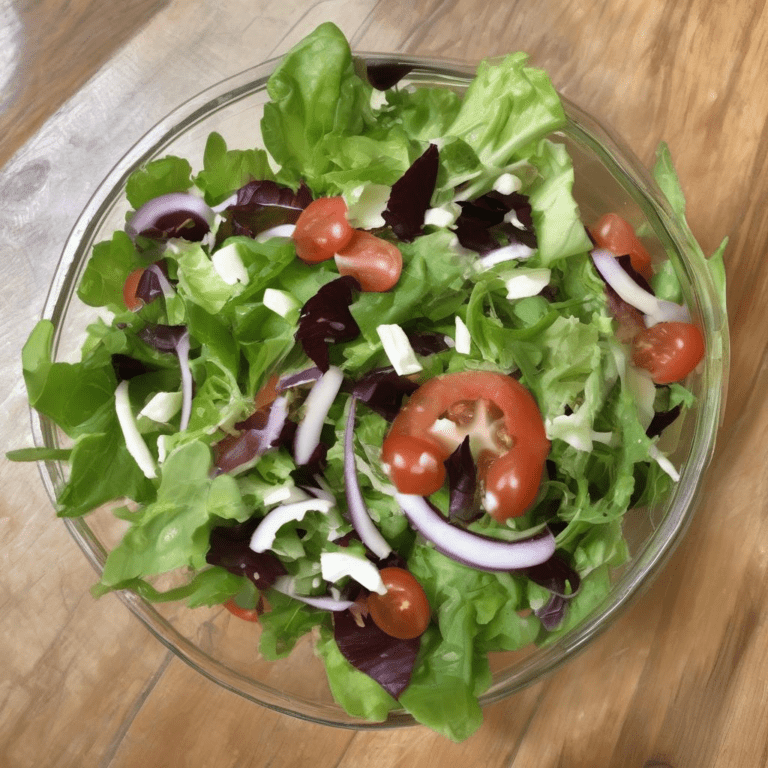Side Salad: Fresh and Healthy Choice