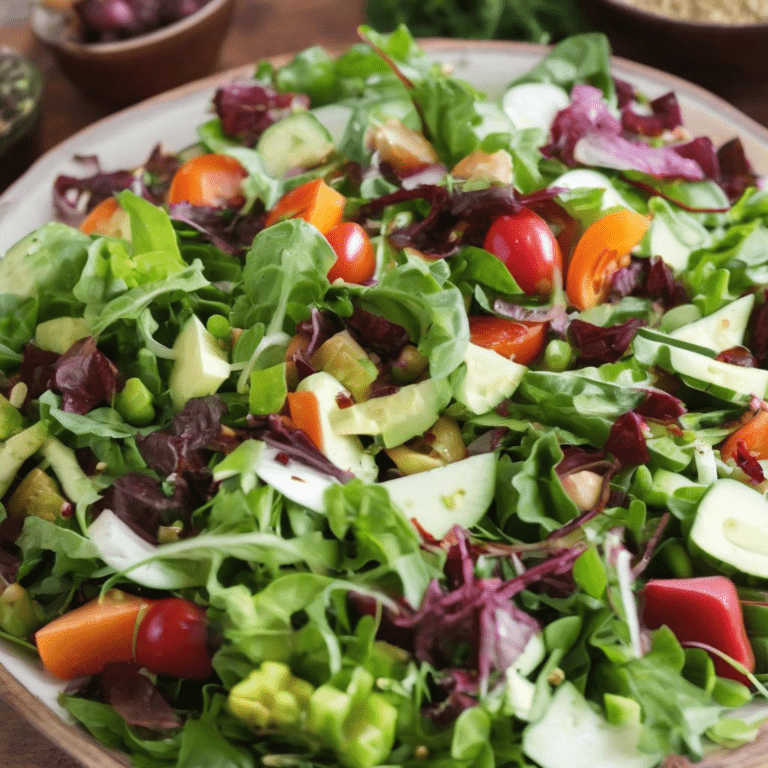 Market Salad: Fresh, Seasonal, and Nutritious