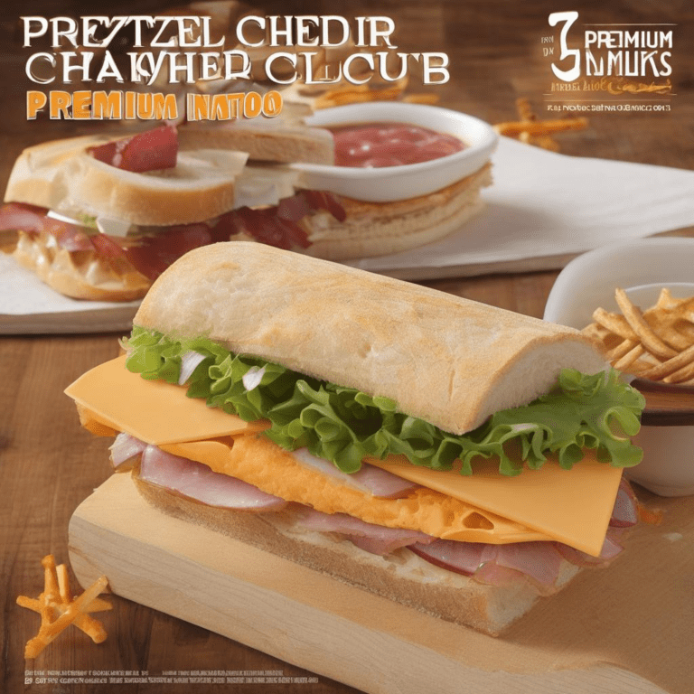 Pretzel Cheddar Club: Premium Sandwich Innovation
