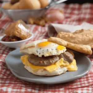 Sausage, Egg & Cheese Biscuit: Hearty Breakfast Satisfaction