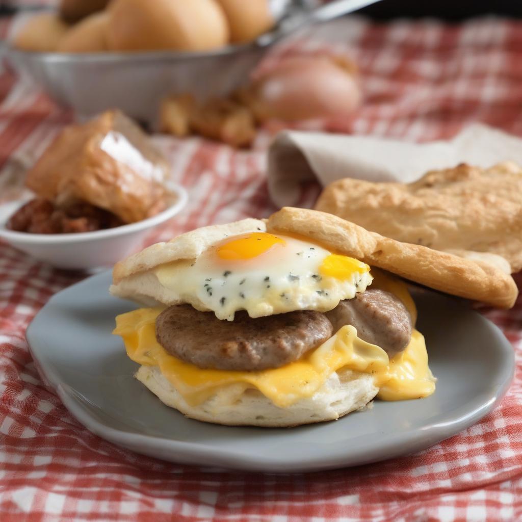 Sausage, Egg & Cheese Biscuit: Hearty Breakfast Satisfaction