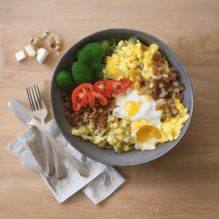 Hash Brown Scramble Bowl: Deconstructed Breakfast Delight